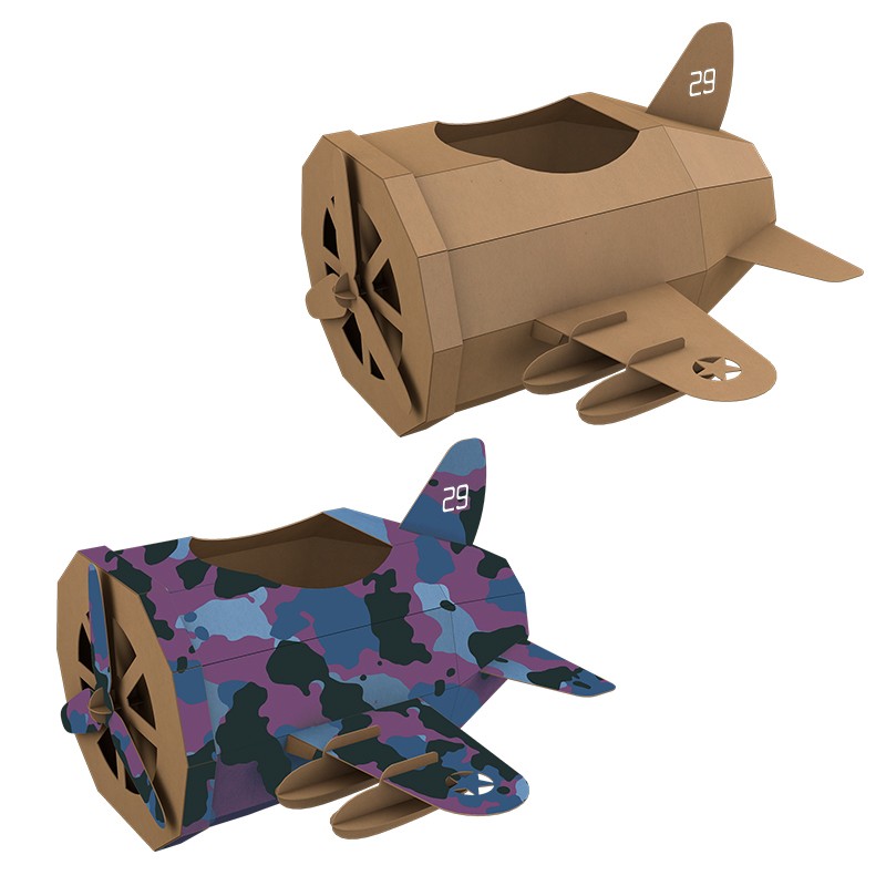 Airplane Cardboard Puzzle飞机纸板拼图