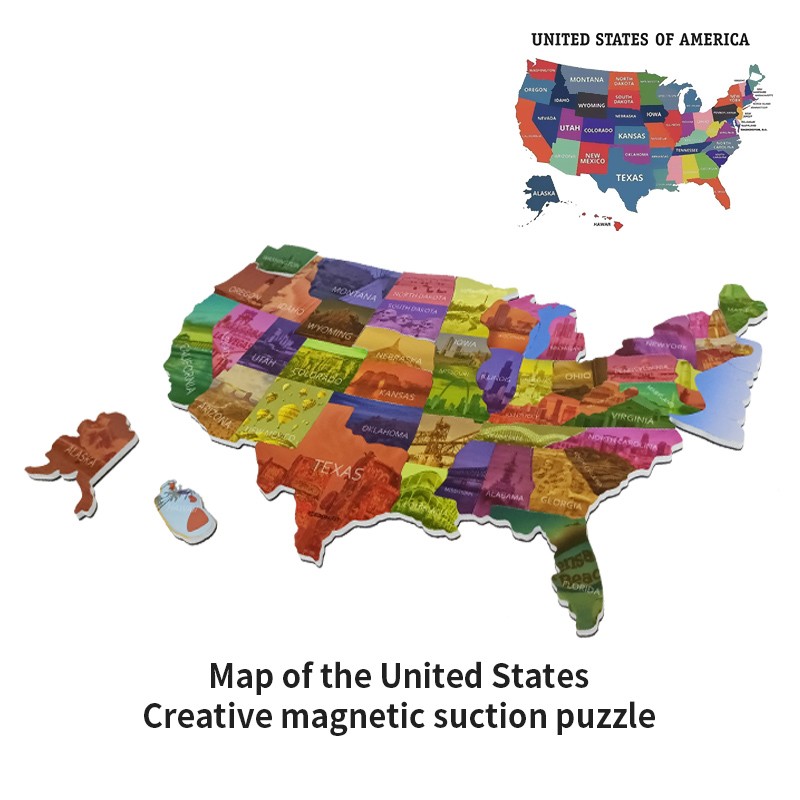 US Map Magnet美国地图磁铁