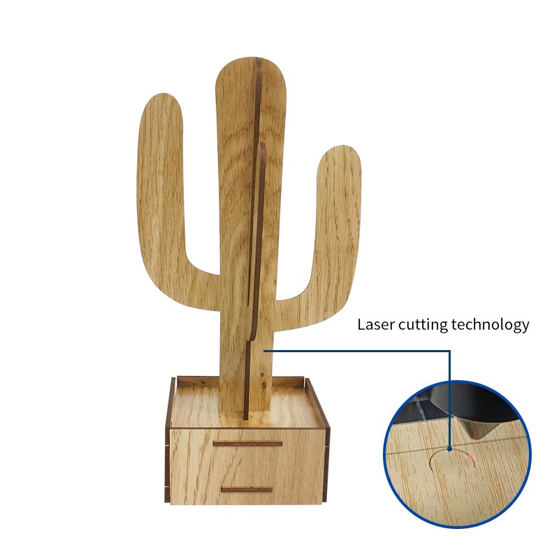 实木仙人掌Wooden plant ornaments
