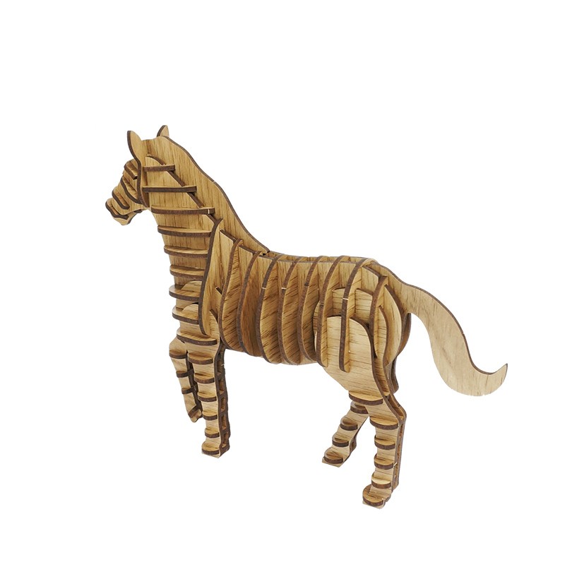 实木小马摆件Wooden puzzle pony ornament