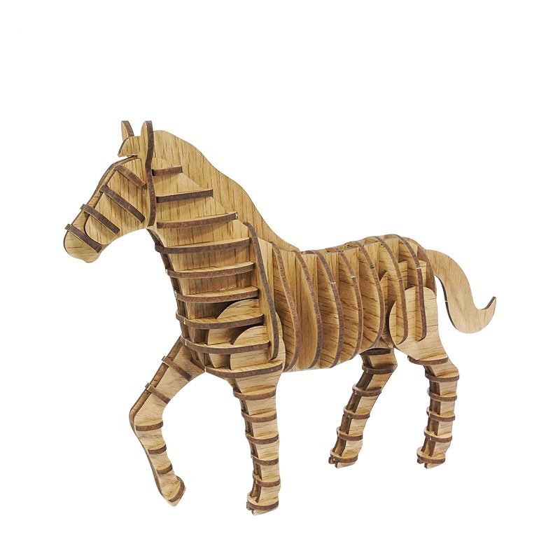 实木小马摆件Wooden puzzle pony ornament
