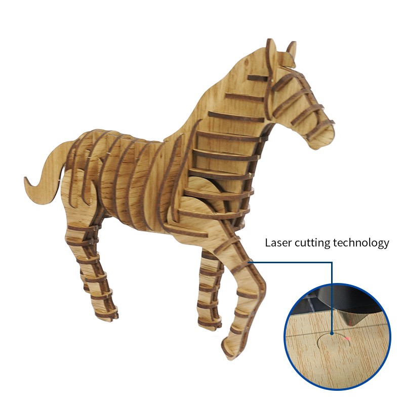 实木小马摆件Wooden puzzle pony ornament