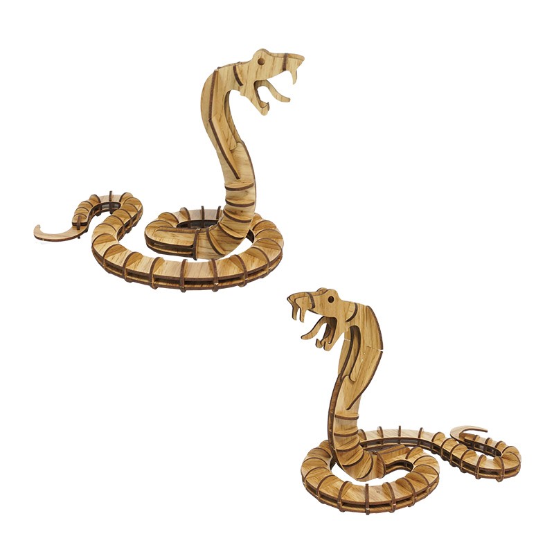 实木蛇摆件Wooden puzzle snake