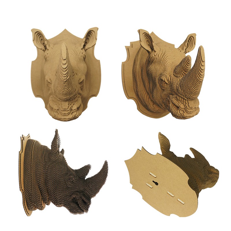 多层犀牛头模型Dicerorhinus 