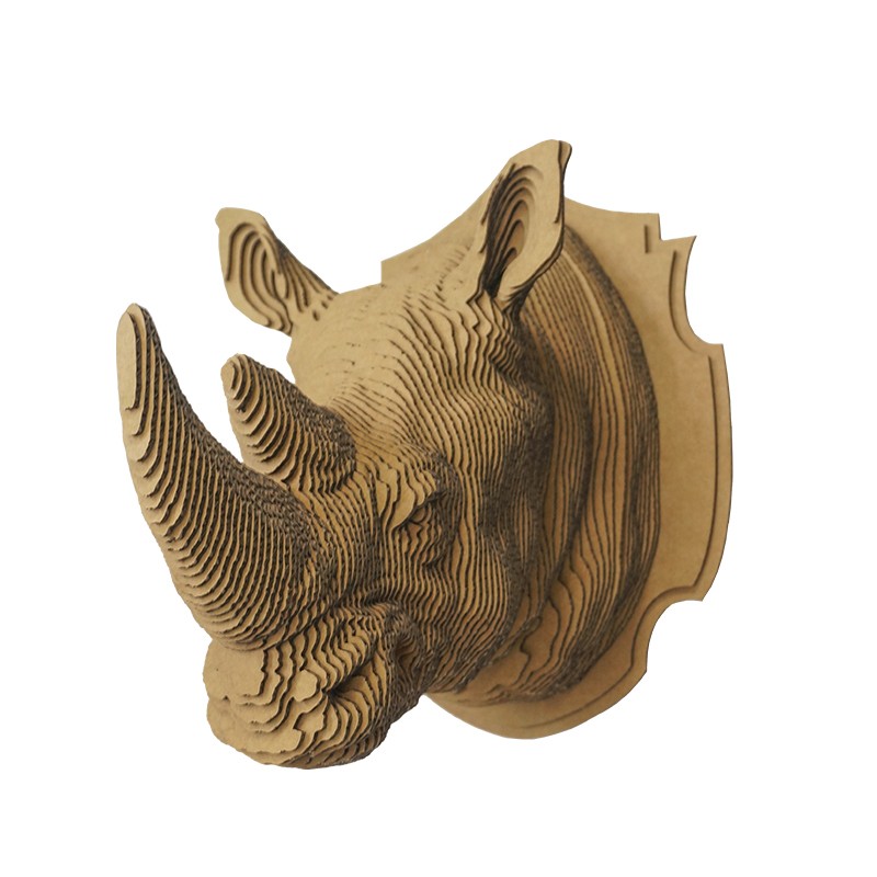 多层犀牛头模型Dicerorhinus 