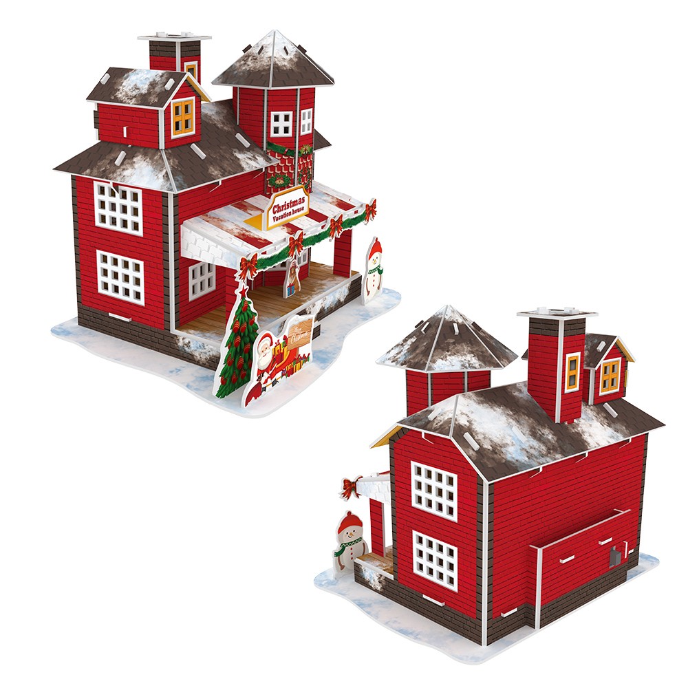 Christmas vacation house圣诞度假屋红色