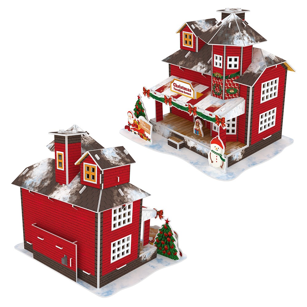 Christmas vacation house圣诞度假屋红色