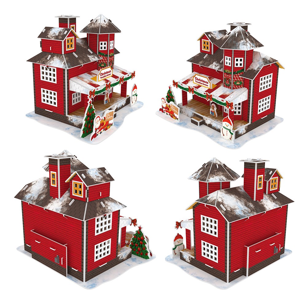 Christmas vacation house圣诞度假屋红色