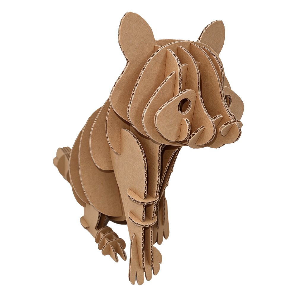 浣熊瓦楞拼图Raccoon corrugated puzzle