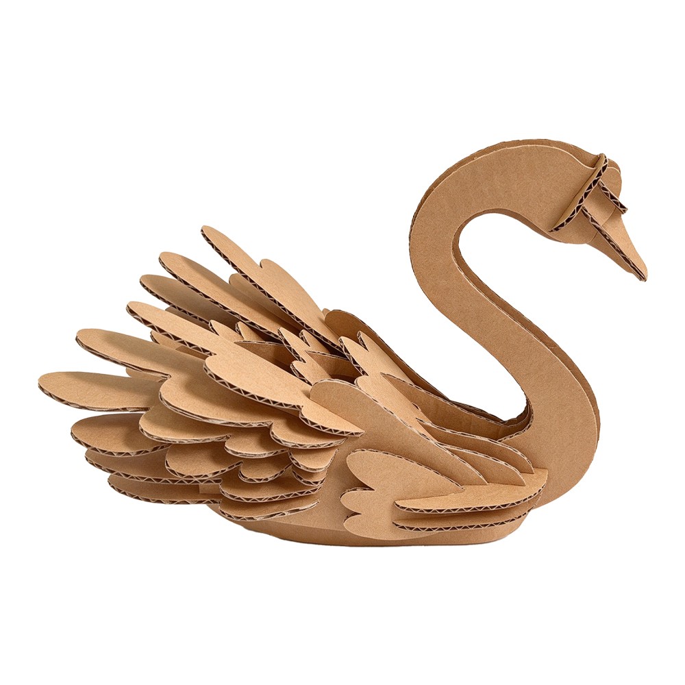 天鹅瓦楞拼图Swan corrugated puzzle