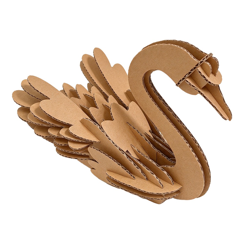 天鹅瓦楞拼图Swan corrugated puzzle