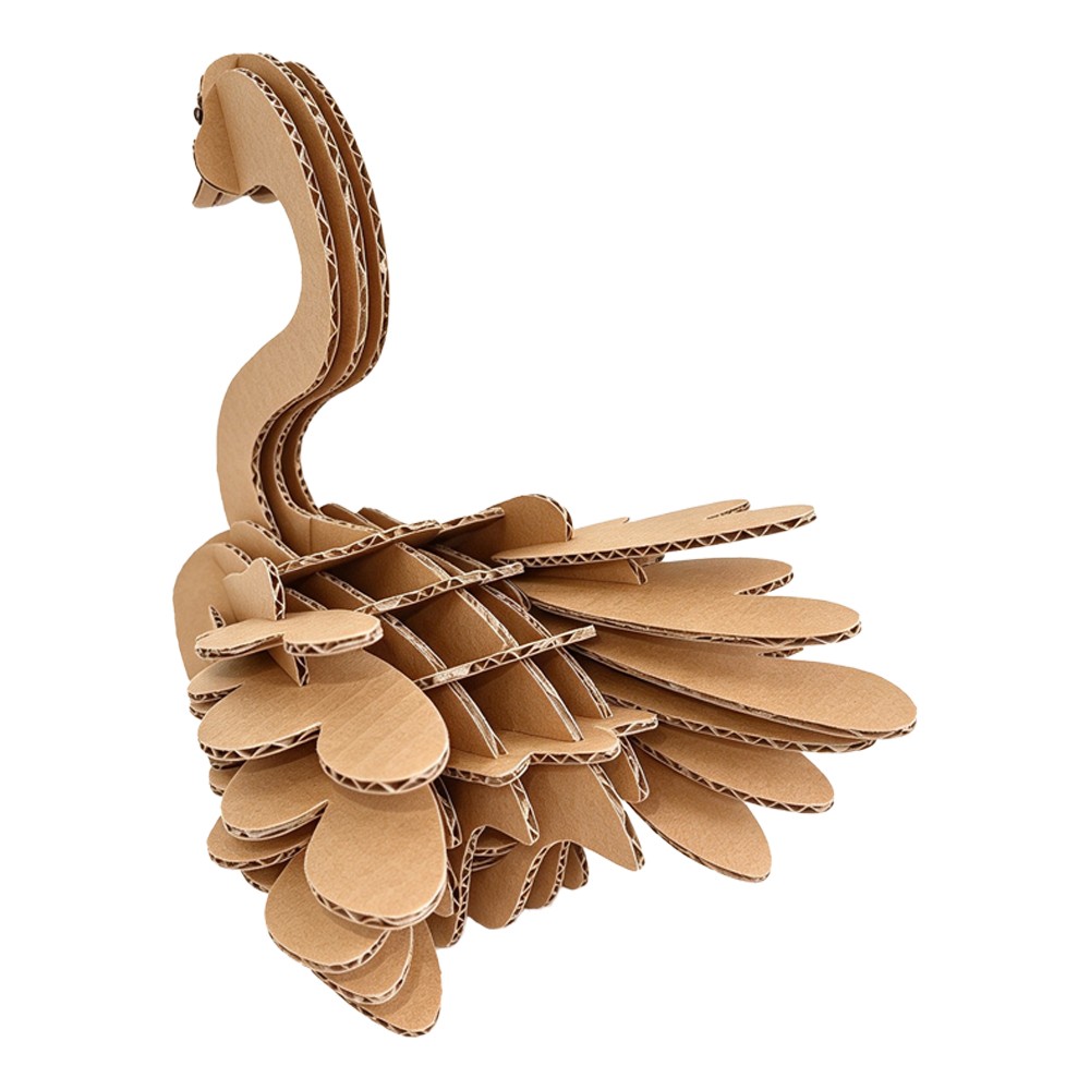 天鹅瓦楞拼图Swan corrugated puzzle