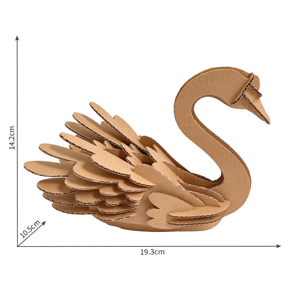 天鹅瓦楞拼图Swan corrugated puzzle