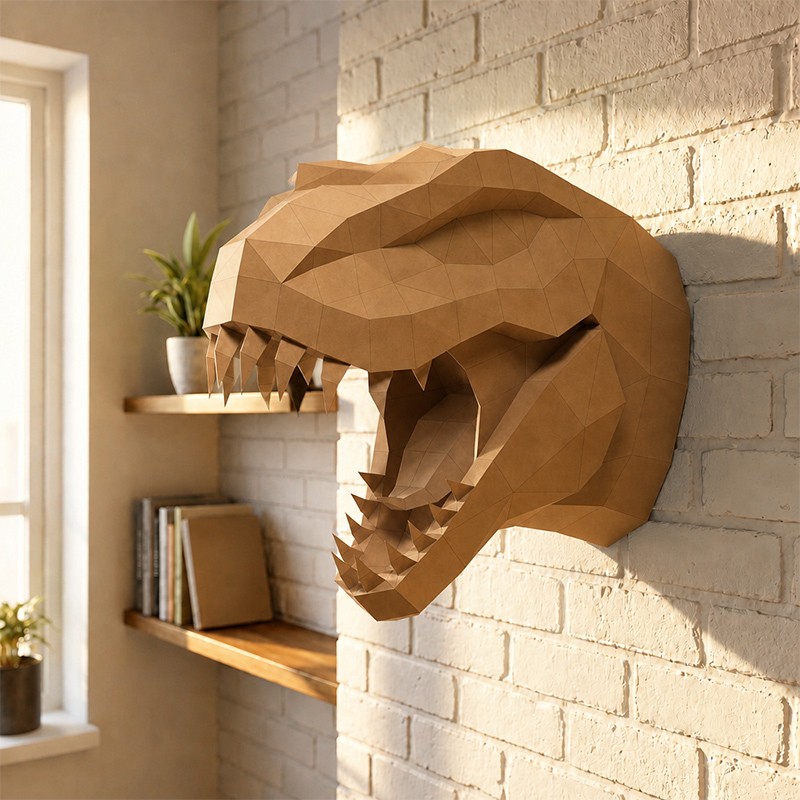 Tyrannosaurus rex瓦楞龙折纸