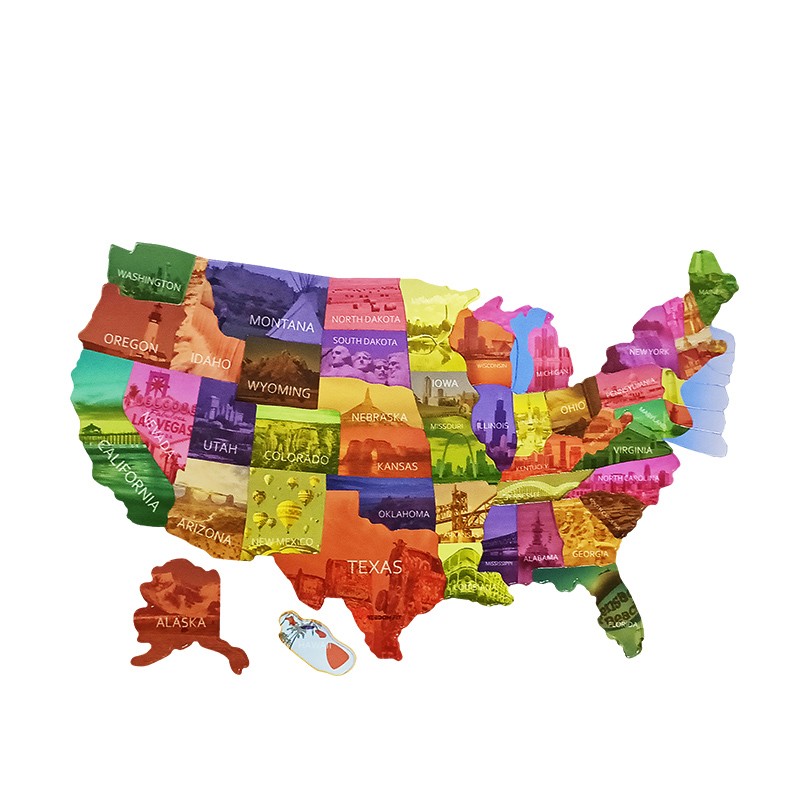 US Map Magnet美国地图磁铁