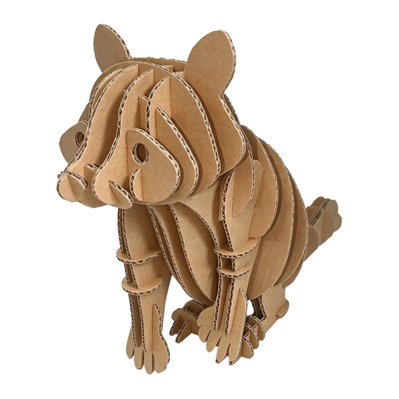 浣熊瓦楞拼图Raccoon corrugated puzzle