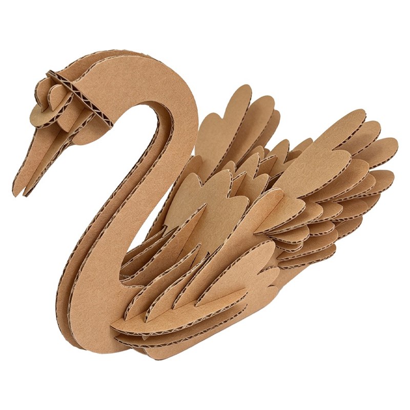 天鹅瓦楞拼图Swan corrugated puzzle